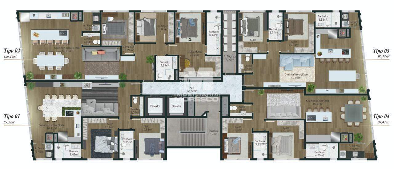 Apartamento à venda no bairro Centro: 